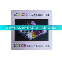 Wholesale New Chess-Colorful Draughtsman-Glass