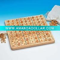 Wholesale wooden toys/wooden Grand Master Sudoku Puzzle Board