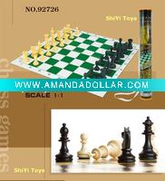 Wholesale Chess - PVC Tube Packing & Leather Chessboard No.92726