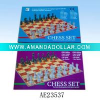 Plastic chess set toy