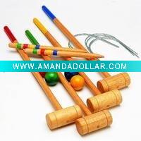 Wholesale wooden toys/wooden croquet set
