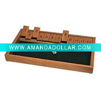 Wholesale wooden toys/wodoen shut the box