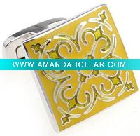 Gold Mens Enamel Cufflinks (156452)