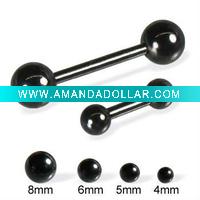 Wholesale Titanium tongue rings with ball