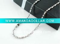 Wholesale Unisex titanium steel bamboo chain necklace