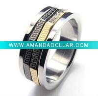 Modern titanium rings for men