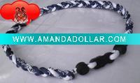 Wholesale Germanium 3 rope braided tornado necklace