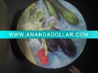 Wholesale dinner table glass placemat