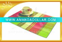 Wholesale 100%Polyester yarndye placemat with table cloth