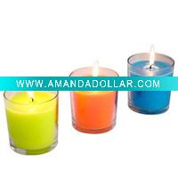 Wholesale Diameter 7 Height 8.4cm Glass Candles