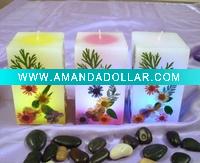 Wholesale Flameless Rainbow LED wax candle remote controlled