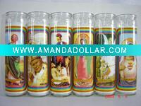 100% vegetable wax religious candle