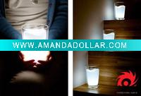 White LED Milk Cup Light