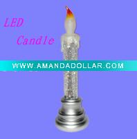 Wholesale Battery Operated Candles with Silver Tone Candle Holders