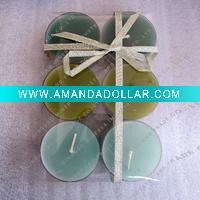 Wholesale Green tealight candle