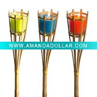 Wholesale Small Bamboo Glass candle
