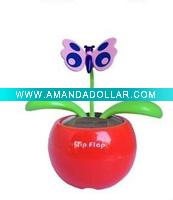 Wholesale 2011 Flip Flap Solar Flower with butterfly design