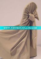 Wholesale satin universal chair cover for wedding,Standard banquet Chair covers,self tie chair cover