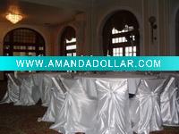 Wholesale Charming Satin Slef-tie Chair Covers