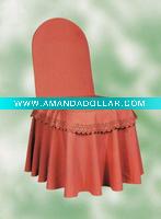 Wholesale lace damask chair cover