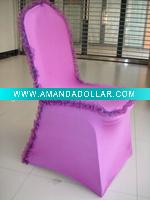 Wholesale purple spandex chair cover