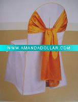 Wholesale damask chair cover with pleat