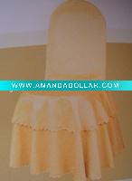 Wholesale damask chair cover with pleat