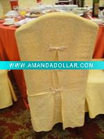 Wholesale visa chair cover with button