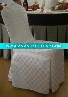 white check chair cover