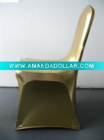 Wholesale luxury!!! Bronzing gold chair cover,lycra chair cover,shiny