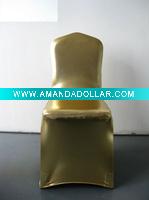 Wholesale luxury!!! Bronzing gold chair cover,lycra chair cover,shiny