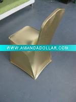 Wholesale luxury!!! Bronzing gold chair cover,lycra chair cover,shiny