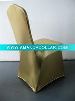 Wholesale luxury!!! Bronzing gold chair cover,lycra chair cover,shiny