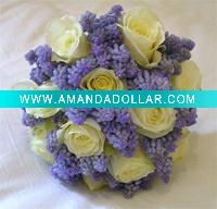 Wholesale green silk flower