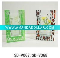 Wholesale Artificial Flower/ Silk flower/in Square Glass Vase