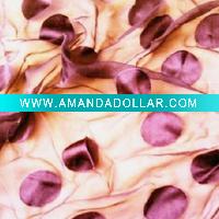 Wholesale printed silk/rayon burn-out fabric / silk flower fabric