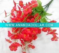 Cute red silk flower