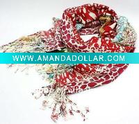 Wholesale flower silk scarves