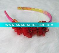 Wholesale fashion hairband with silk flowers