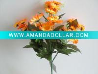 Wholesale 7 head calla silk artificia flower bunches