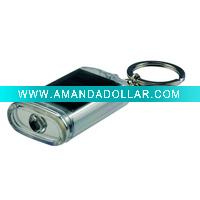 Solar Dynamo LED Flashlight Keychain LED keyring