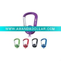 Wholesale mini new shape multi UV LED flashlight and torch light carabiner