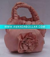 Wholesale flower silk cosmetic bag