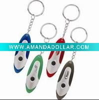 Wholesale flashing led ABS lamp torch keychain