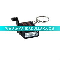 Wholesale mini new shape multi UV LED hand-press&Crank flashlight and torch Keychain