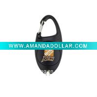 Wholesale mini new shape multi UV LED flashlight and torch Keychain with carabiner