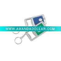 Wholesale mini new shape multi UV LED flashlight and torch light and opener Keychain