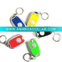 LED ABS plastic keychain