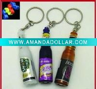 LED beer keychains mini key ring