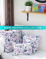 Wholesale pure linen printed decorative Cushion cover pillow shams